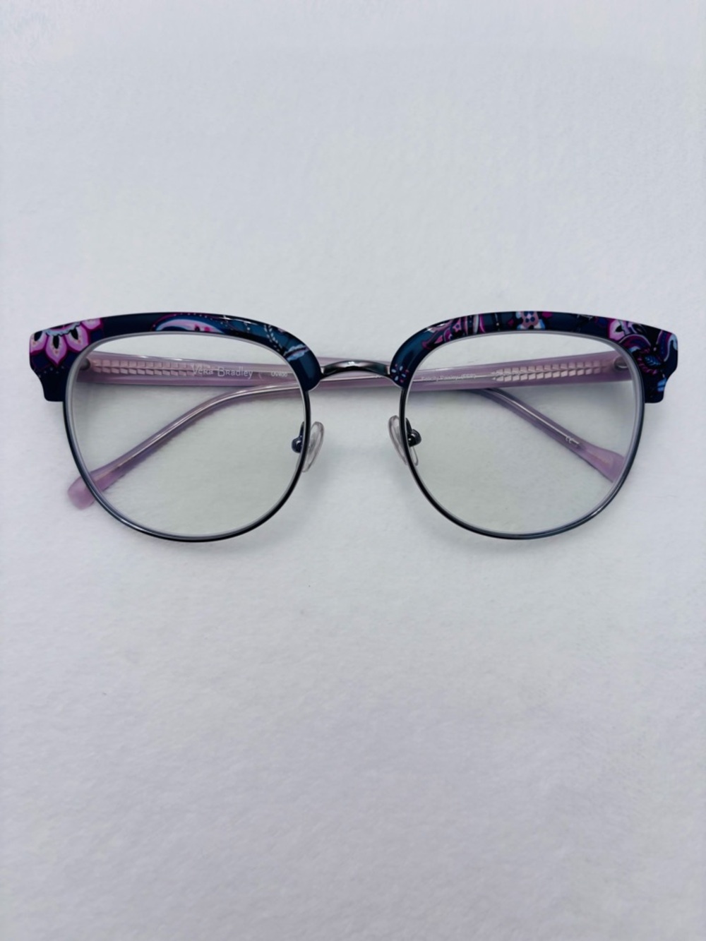 Vera Bradley VB Eyeglasses - Jesslyn Felicity Paisley, Frames Only, Blue Pink